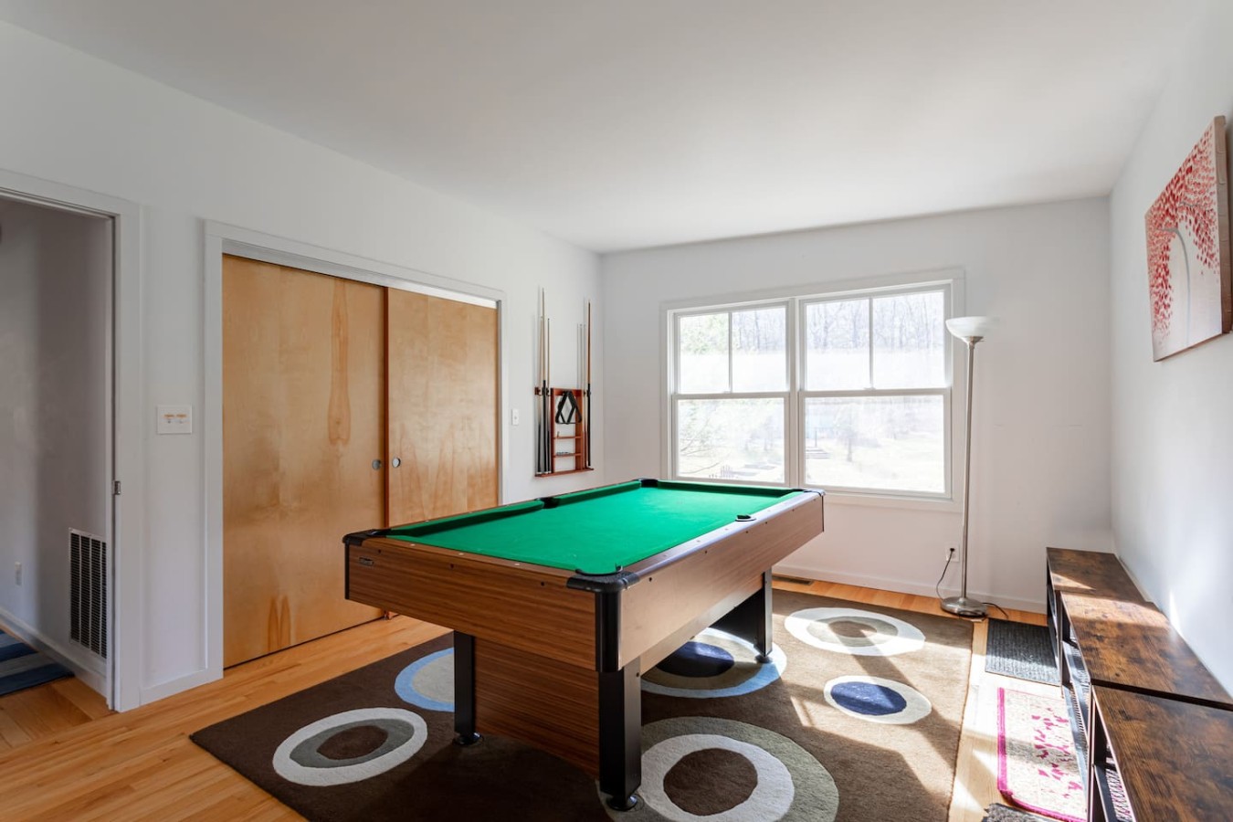 Game room at Waterfall House